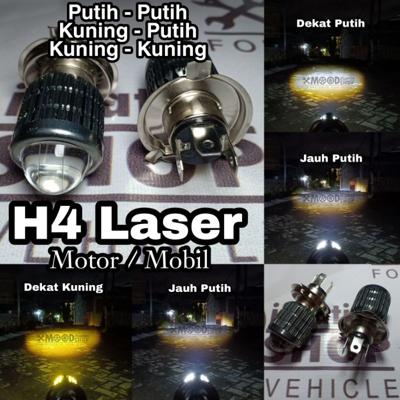 Led D2 Laser H4 Motor & Mobil