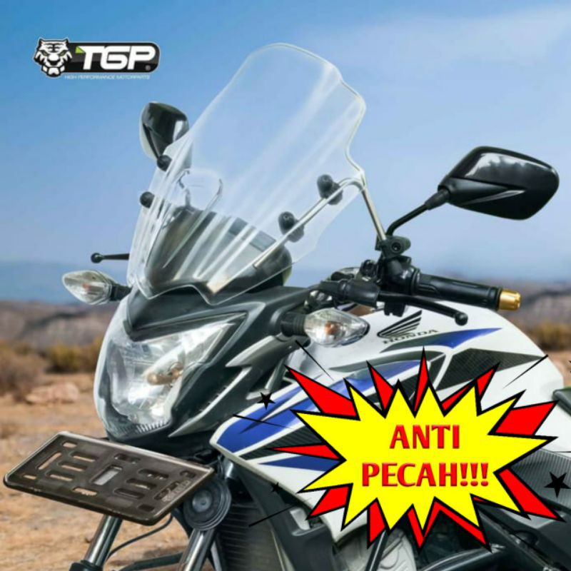TGP Windshield Universal PACER Visor Premium CBR150R CB 150 R Vixion / New / Lightning