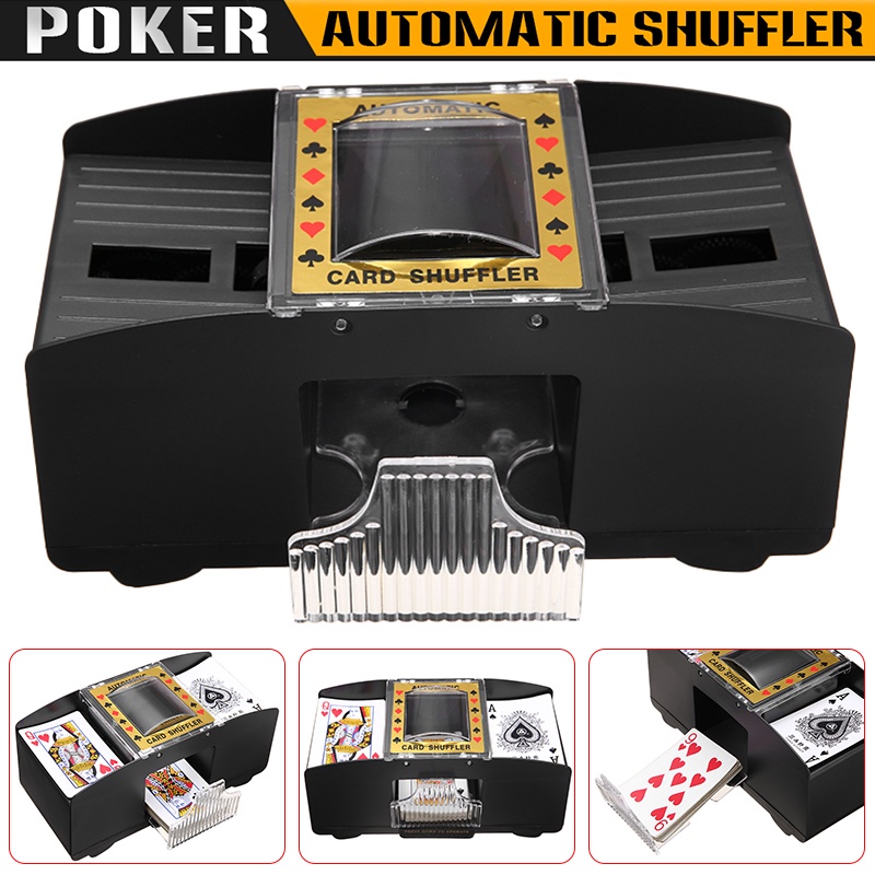 Pengocok Card Otomatis Shuffler Kartu Remi Poker Electric Poker Card Shuffler Premium Terbaik