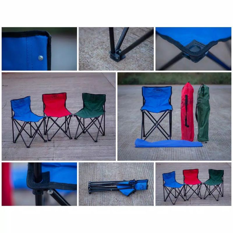 Kursi lipat Outdoor sandaran mancing camping outdoor desain - kurai camping portable - kursi memancing