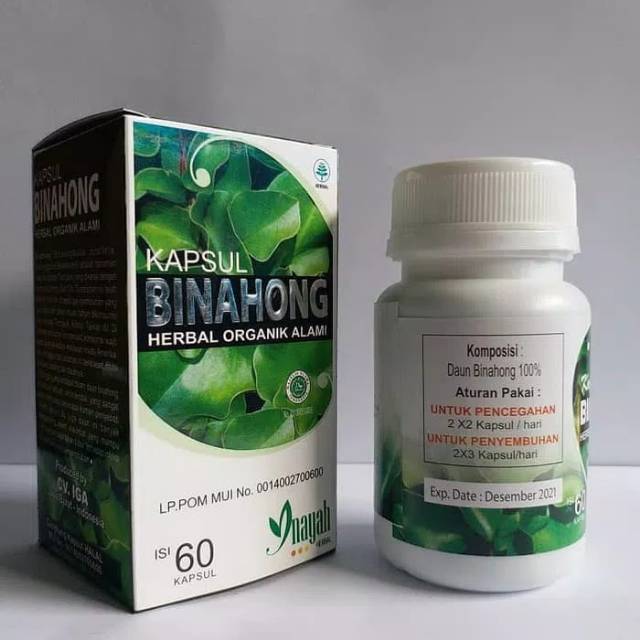 Kapsul Daun Herbal Binahong Inayah