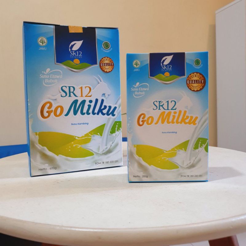 

GOMILKU SR12 SUSU KAMBING / GO MILKU SUSU ETAWA KUALITAS PREMIUM / GOAT MILK BUBUK TANPA GULA BPOM