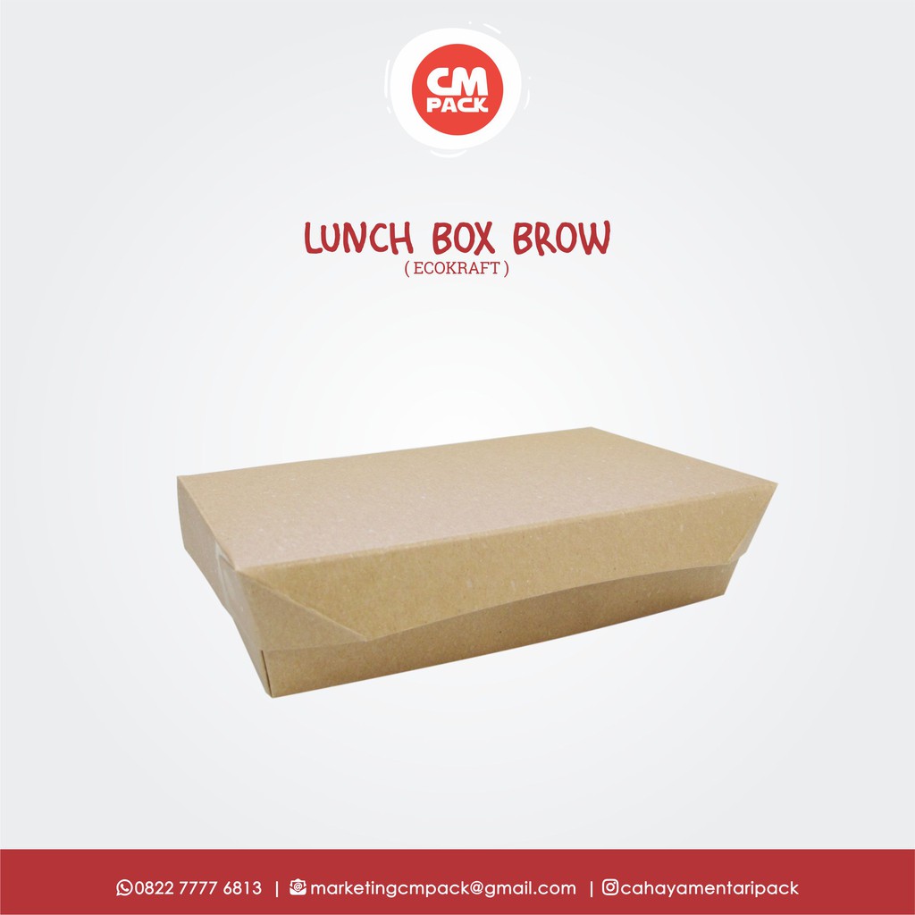 

Lunch Box Eco Kraft (Isi 50 Pcs)