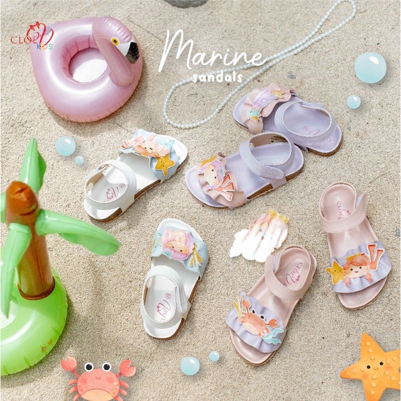 CLOEVKIDS - Marine Sepatu Sandal Anak Perempuan - Mermaid Series