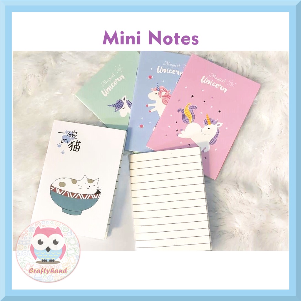 

Buku Tulis Memo Kecil Motif Kartun/Buku Tulis Mini/Notes Mini/Catatan