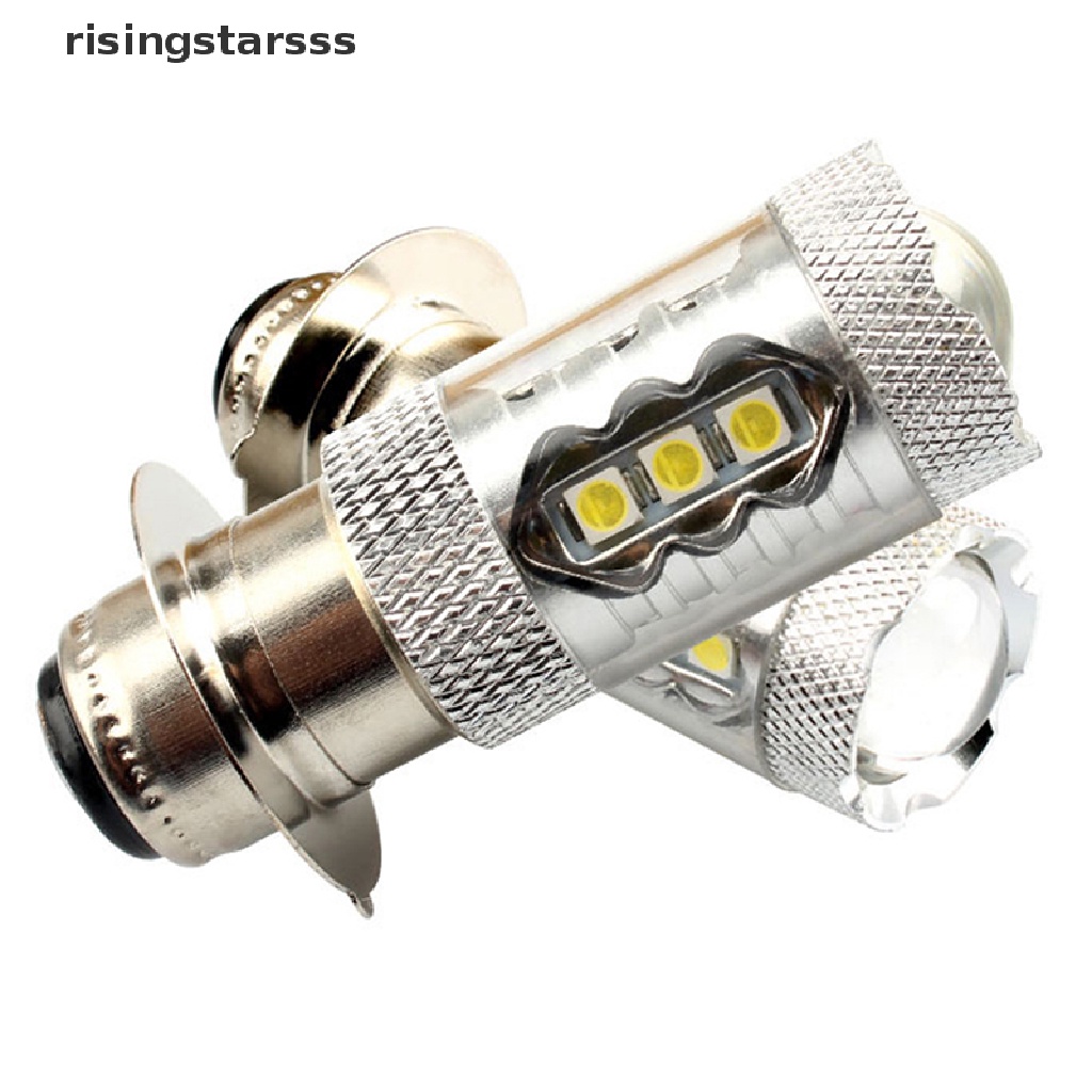 Rsid Span-new Lampu Depan Motor 16-LED H6 6000K 80W Warna Putih