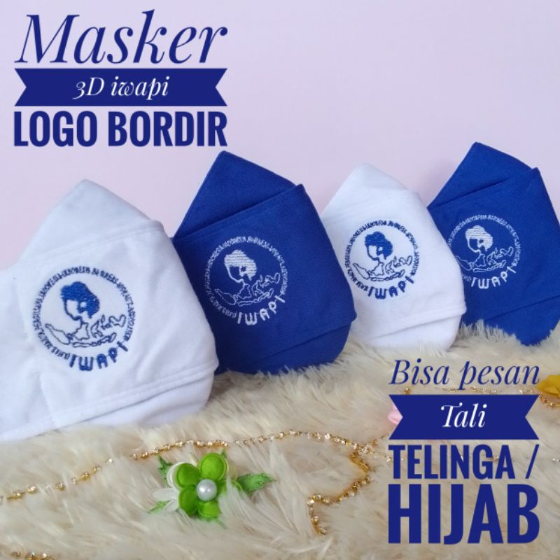 masker iwapi logo bordir termurah