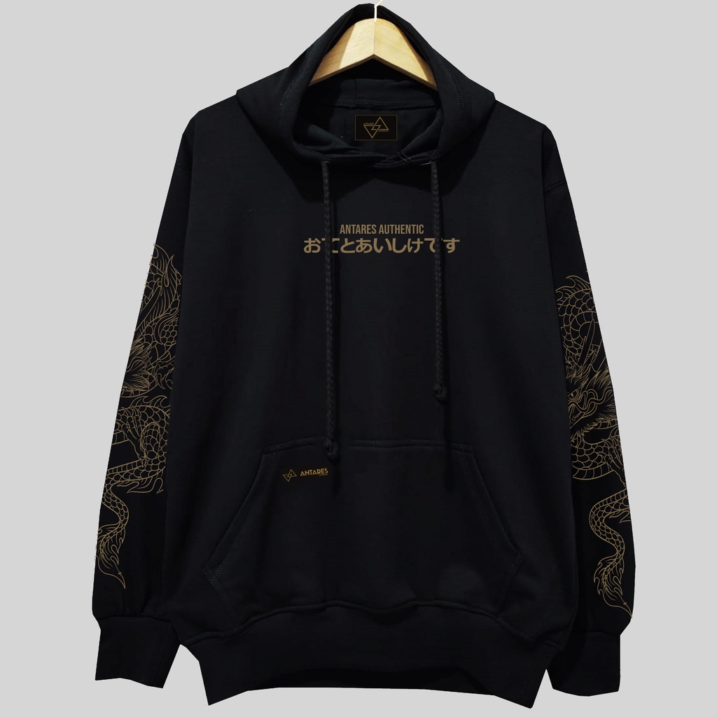 HOODIE OVER SIZE JUMBO UKURAN XXXL - XXL NEW ARTIKEL GOLD DRAGON