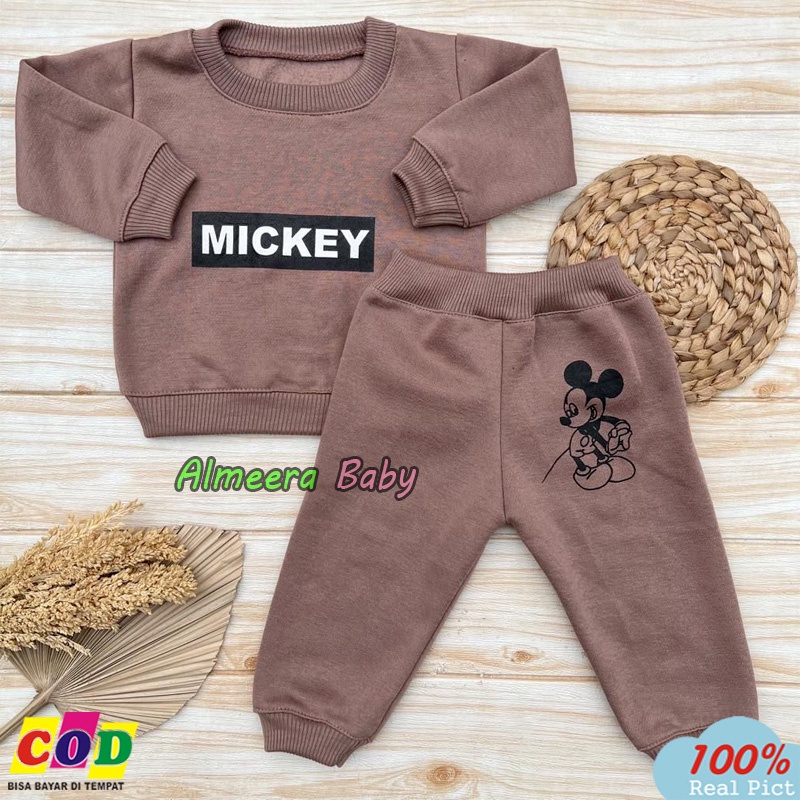 Setelan Jogger Bayi Setelan Sweater Bayi 3-12 Bulan Laki Laki Perempuan Rekomendasi Usia 3-12 Bulan