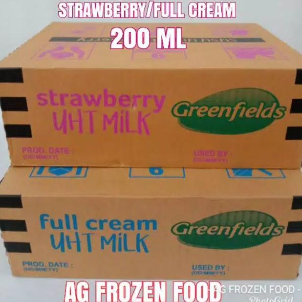 

READY COD Greenfield UHT milk 200ml all varian / dus isi 24pcs - Coklat