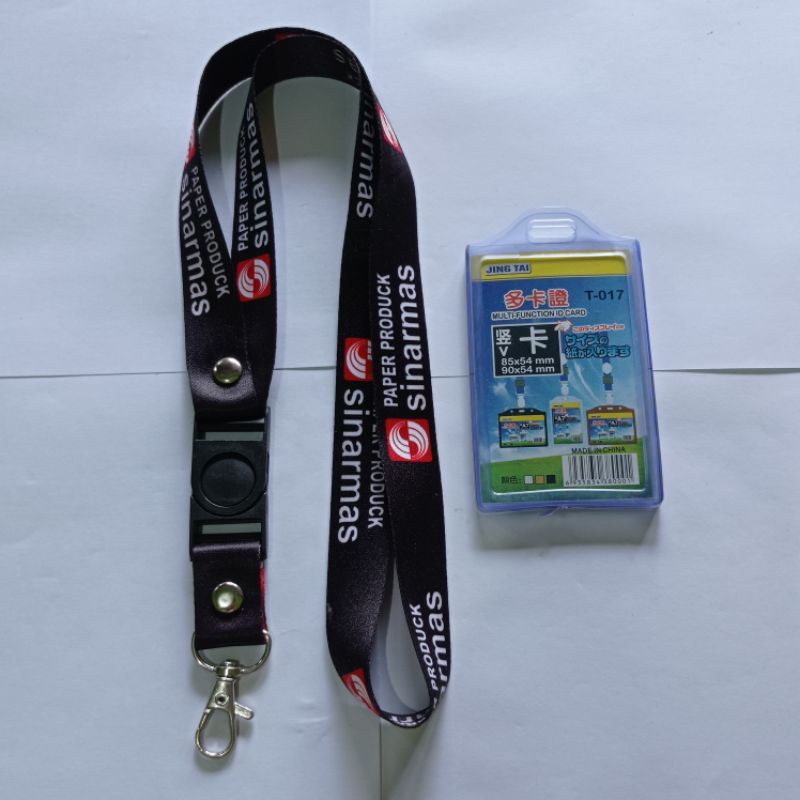 sinarmas paper produk tali id card lanyard set lengkap