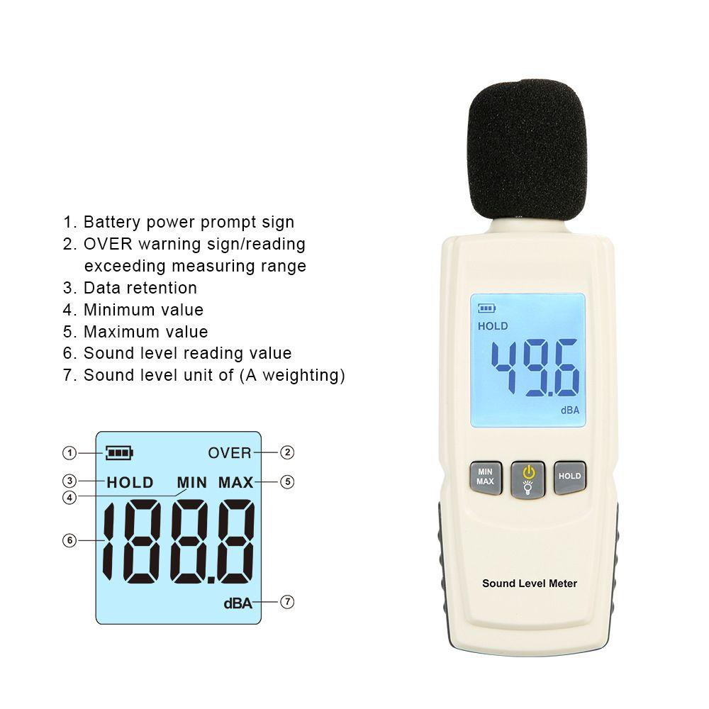 POPULAR Populer Sound level meter GM1352 Digital Display Diagnostik-Alat Desibel meter logger