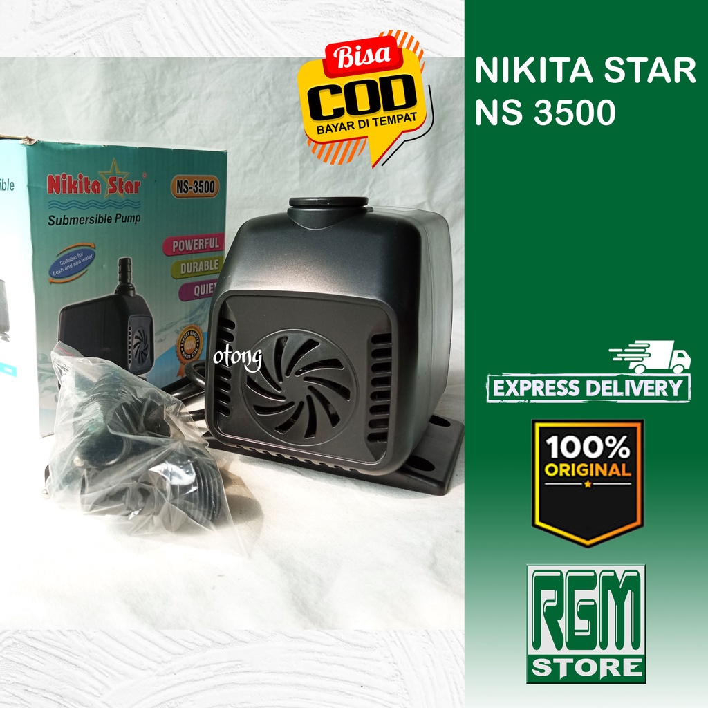 NIKITA STAR NS 3500 NS3500 MESIN POMPA KOLAM AQUARIUM HYDROPONIK