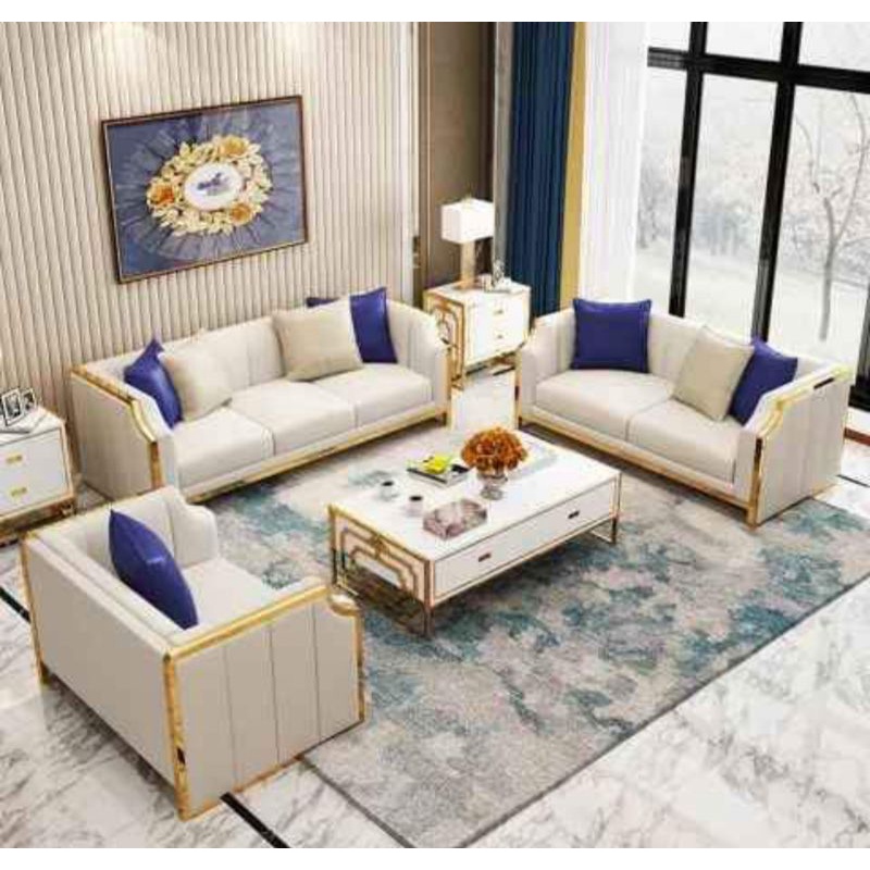 Sofa 321 Modern Minimalis Sofa Ruang Tamu Mewah Elegant Realpict