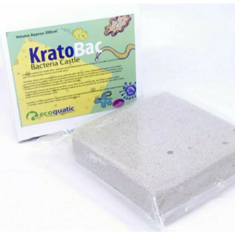 Kratobac Bio Media Block Premium Krato Bac Rumah Bakteri baik aquarium