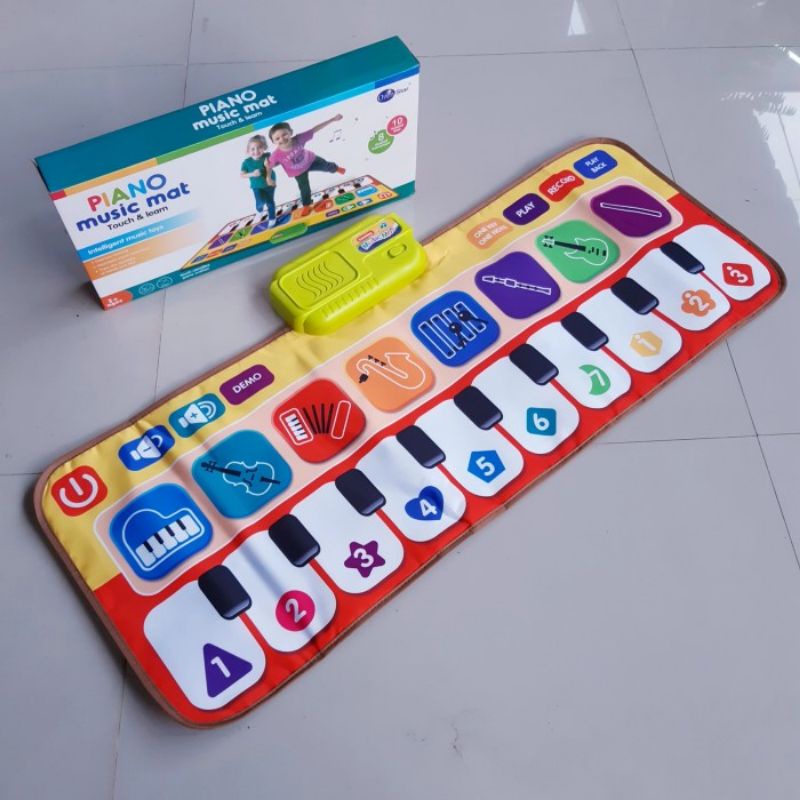 Mainan Piano Music Play Mat - Musical Dancing Anak Laki Perempuan