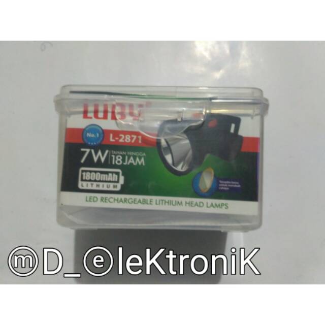 Senter kepala Luby 7 watt L-2871