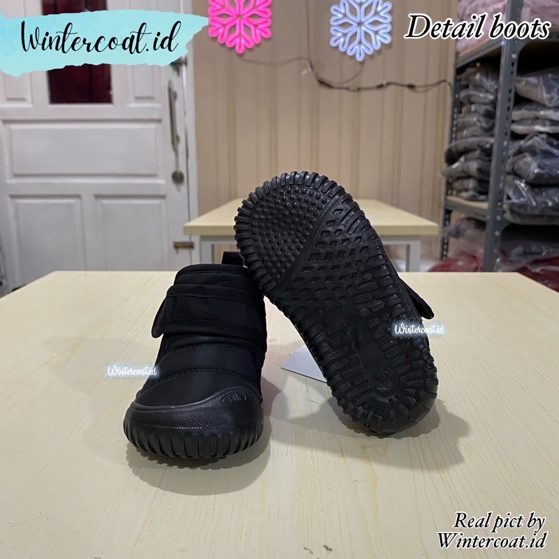 Baby winter boots sepatu bayi musim dingin import hangat water resistant inner fleece bulu anti slip snow shoes anak kecil boot