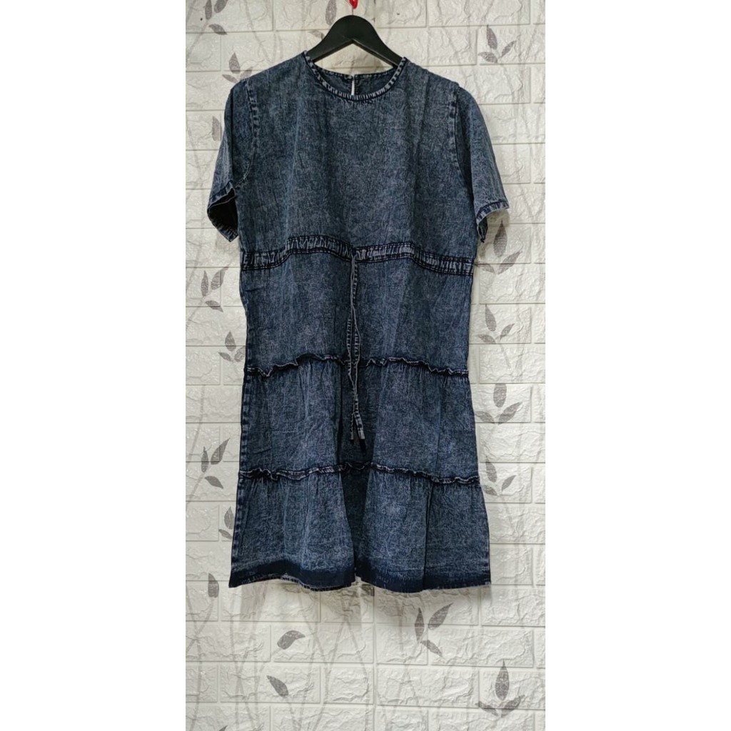 FIT TO XXL KAYLA DRESS JEANS VARIASI TALI SERUT