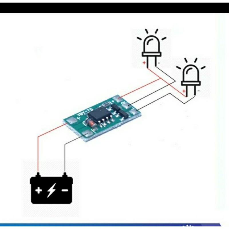 Modul Led kit flip flop SMD dc 12v 2a Modul Led kedip