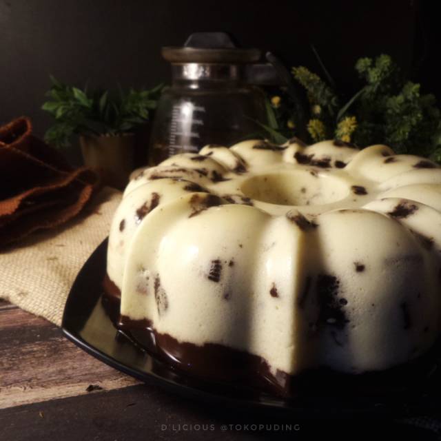 

Choco Oreo Milo Pudding (round pudding )