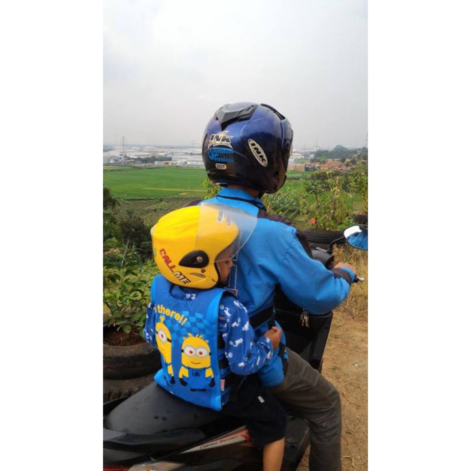 Sabuk Bonceng Anak, Sabuk Bonceng Motor, Sabuk Bonceng Anak Motif - Minions