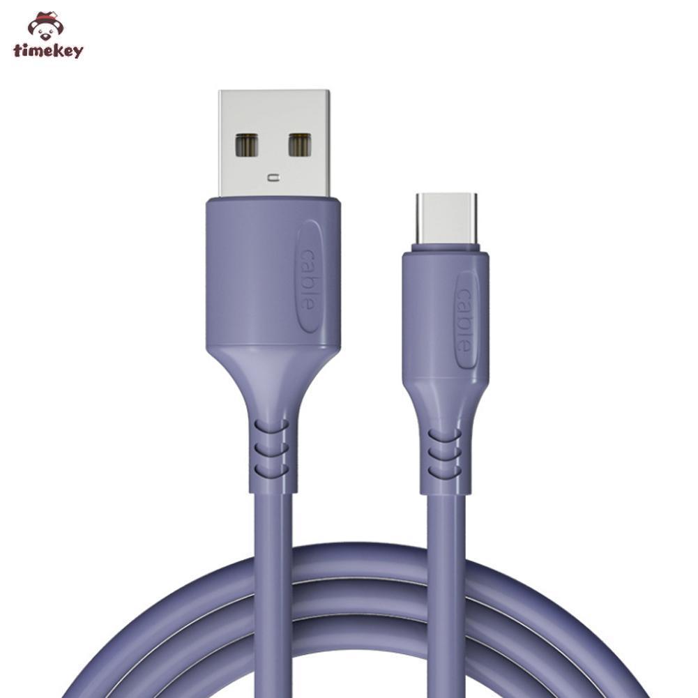 (Tk) Kabel Data / Charger Usb Tipe-C 5a Fast Charging Bahan Silikon Untuk Samsung / Xiaomi / Huawei