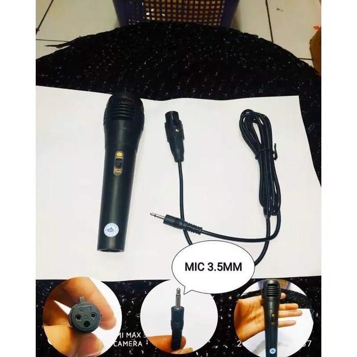 Microphone Kabel Karaoke Colokan Kecil 3.5 mm