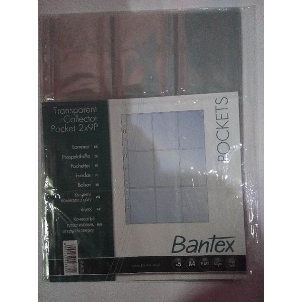 

Sleeve Bantex a4 2×9P (double side)Satuan