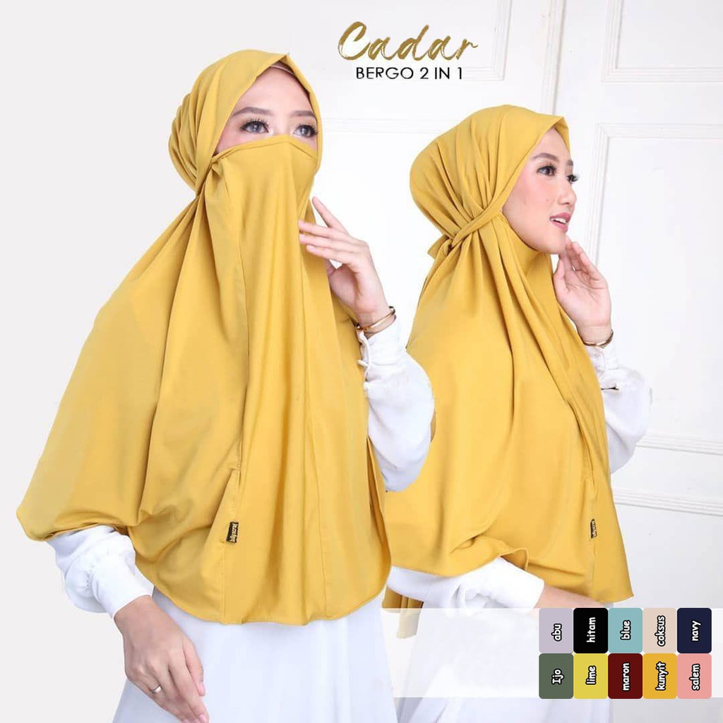 Jilbab niqan cantik ardilah instan tali / niqab malaysia / cadar tali / jilbab instan modis