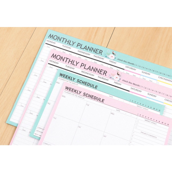 

Dijual Weekly Planner A5 Flower Bird Bergaransi