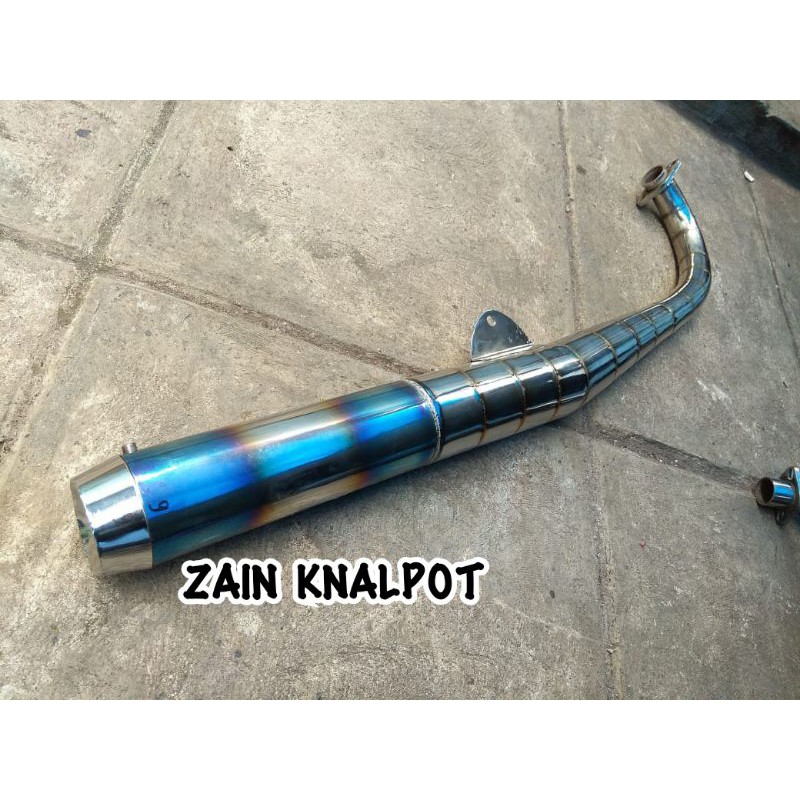 knalpot rx king rx spesial model standar racing pelangi