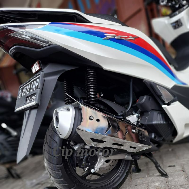 Cover knalpot honda PCX 160 full metal / logam