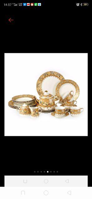 100% Original Vicenza Perangkat Makan Piring Gelas Dinner Set D88