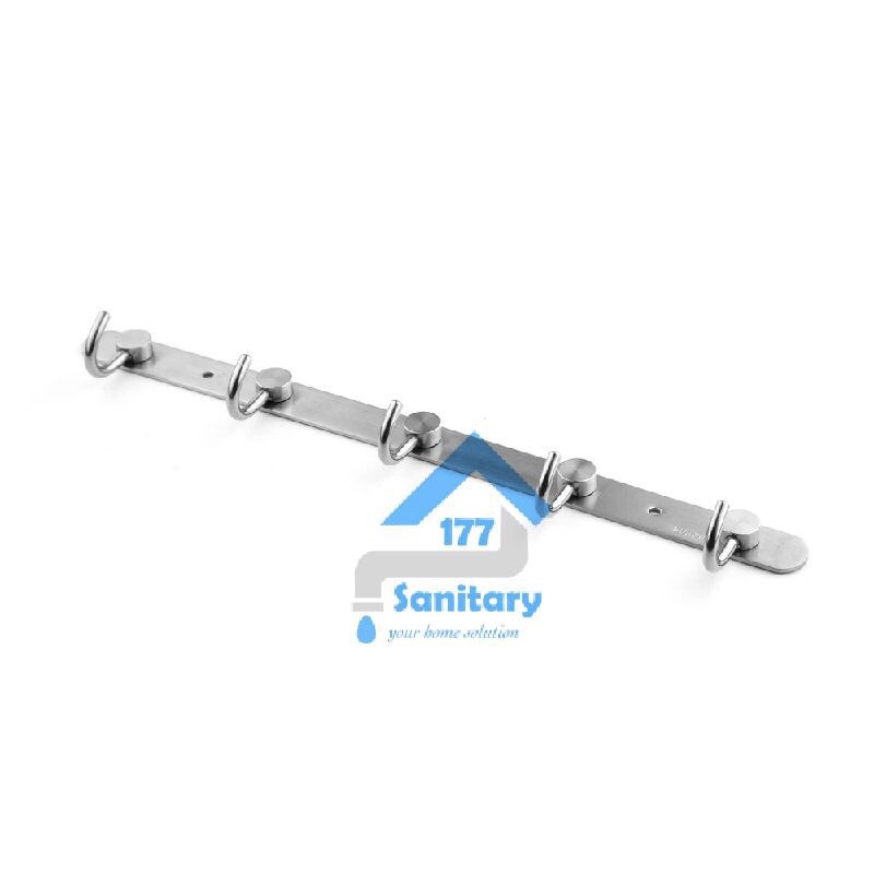 Gantungan Baju 5 Kait Stainless Doff 70925- Kapstok Hook Hooks Cantolan Baju Stenlis 5 kait Minimalis