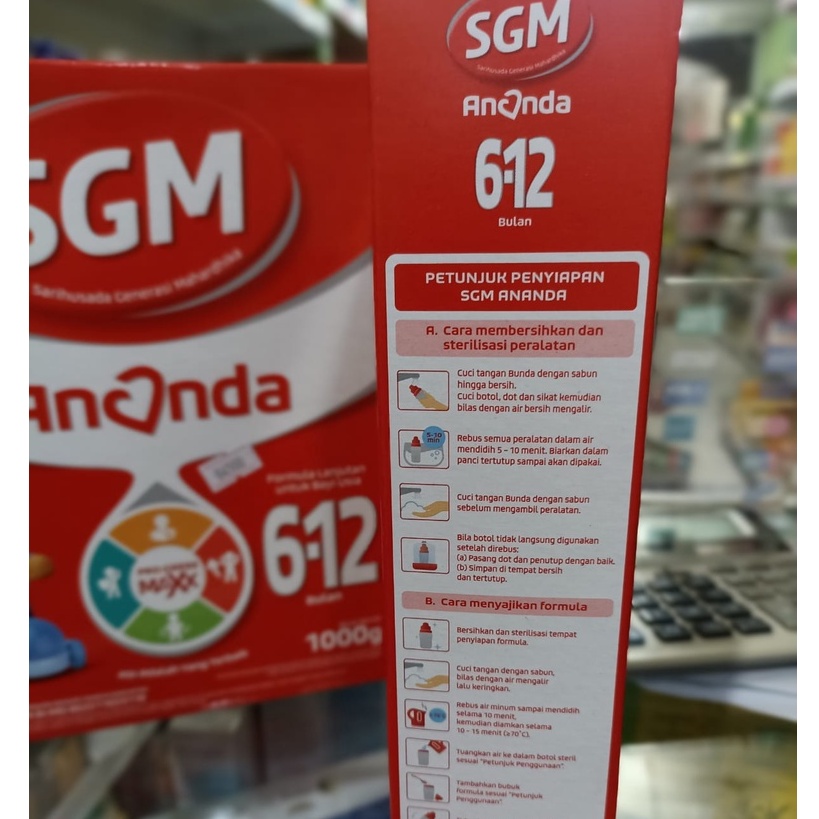 Susu SGM Ananda 6-12 Bulan 1000 Gram