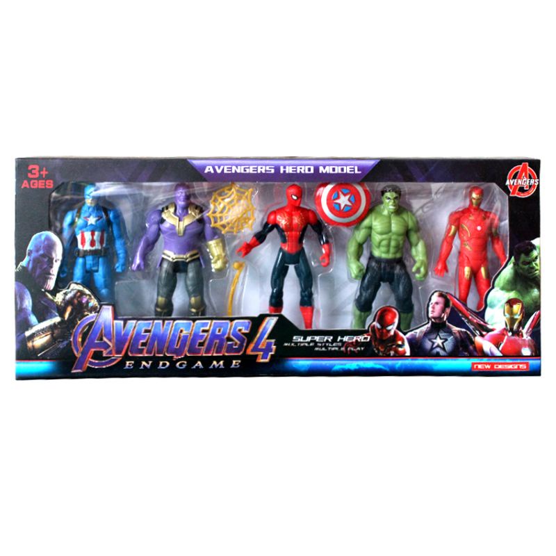 Mainan Robot superhero avenger 4 isi 5pcs