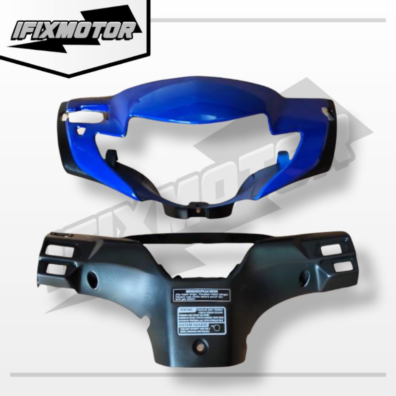 Batok Set Depan Belakang Supra X 125 Lama Biru - Batok Set Supra X 125 Lama - Batok depan belakang S