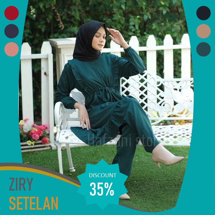 Stelan Tunik Wanita Fashion Remaja cewek Set 2in1 Setelan Baju Dan Celana Polos Terbaru Kekinian