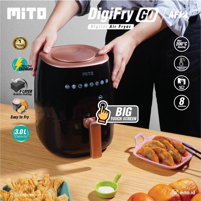 Mito Digital Air Fryer DIGIFRY AF2 3 LIter Deep Fryer AF2