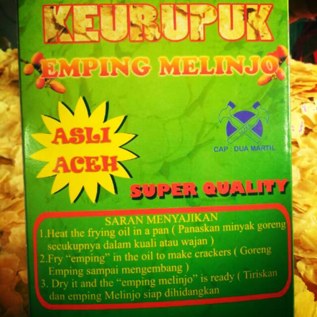

Kerupuk emping melinjau