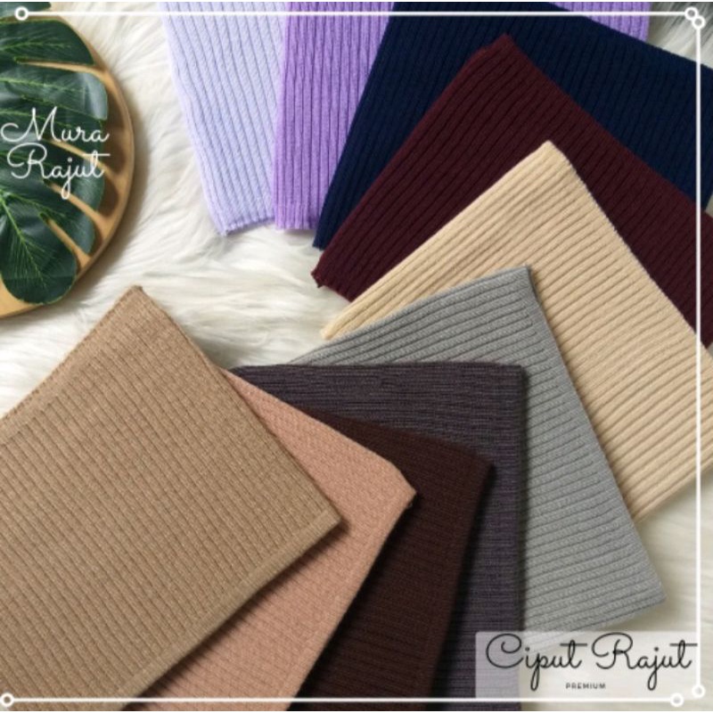 CIPUT RAJUT INNER BANDANA POLOS PREMIUM/DALAMAN JILBAB RAJUT