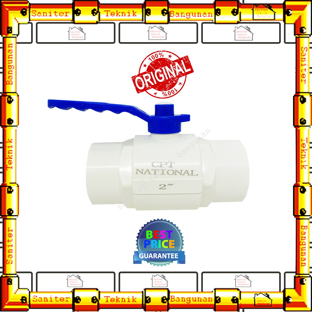 Stop Kran Ball Valve Pvc Cpt National 2&quot;