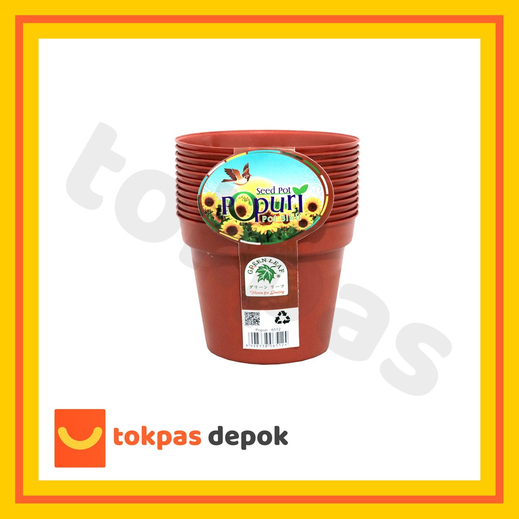 [12 PCS] Pot Polos Plastik Simba Bunga Tanaman Hias Ukuran Besar & Kecil Pot Taman Kebun Tabulampot 