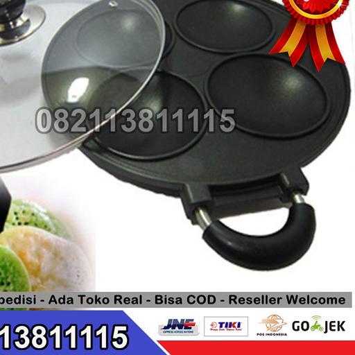 ♨ CETAKAN KUE SNACK MAKER 4 CEKUNG SERABI APEM SELONG PANCAKE TEFLON - DUS HAPPY CALL ✷