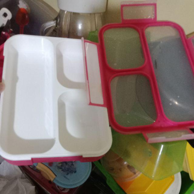 Lunch Box /kotak Makan Lunch Box Yooyee 3 Sekat / Grid Leak Proof Bento / Kotak Bekal