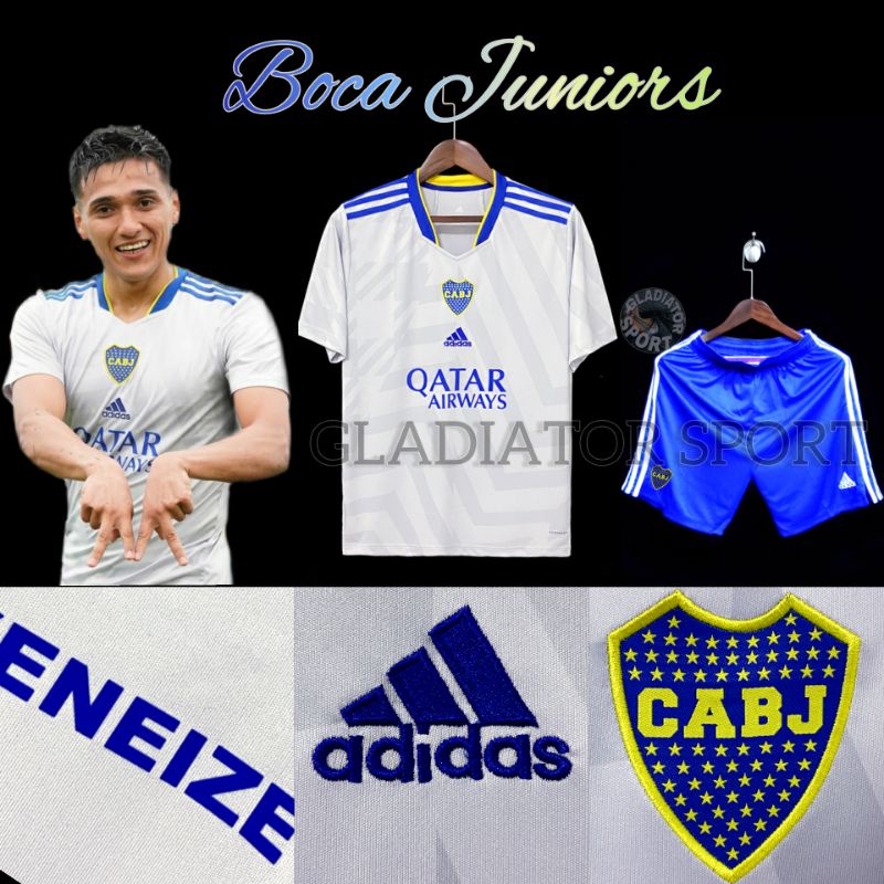 Setelan Jersey Boca Junior New Away 2021-2022 Grade Original