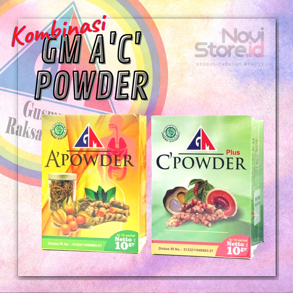 PAKET ( A powder + C powder ) | GM A powder + GM C powder | Herbal GM