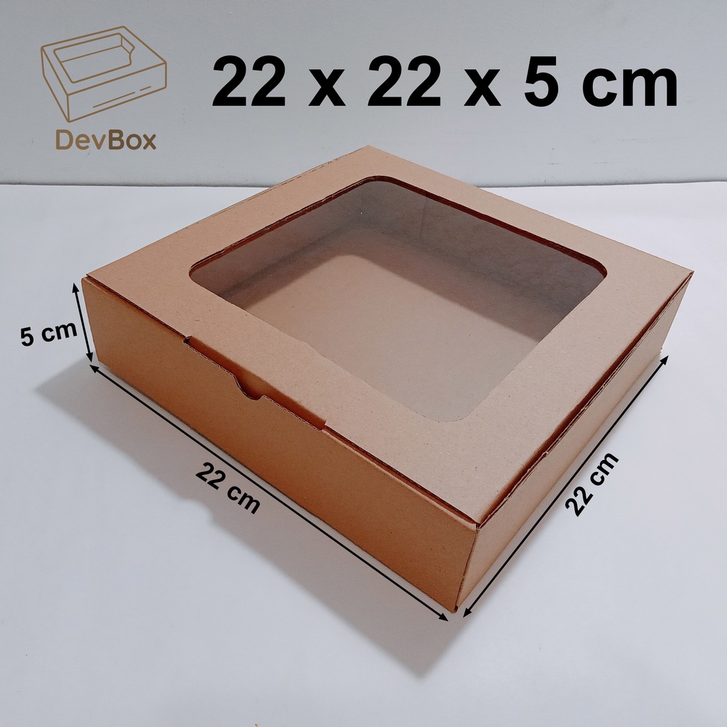 

Kardus Mika 22 x 22 x 5 cm ... Model diecut, Untuk Hampers / Cake Box / Kardus Kue / Gift Box