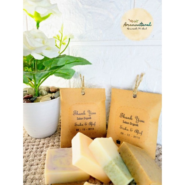 Souvenir Pernikahan Sabun Organik/ Sabun Alami. Organic Soap for Wedding Souvenir